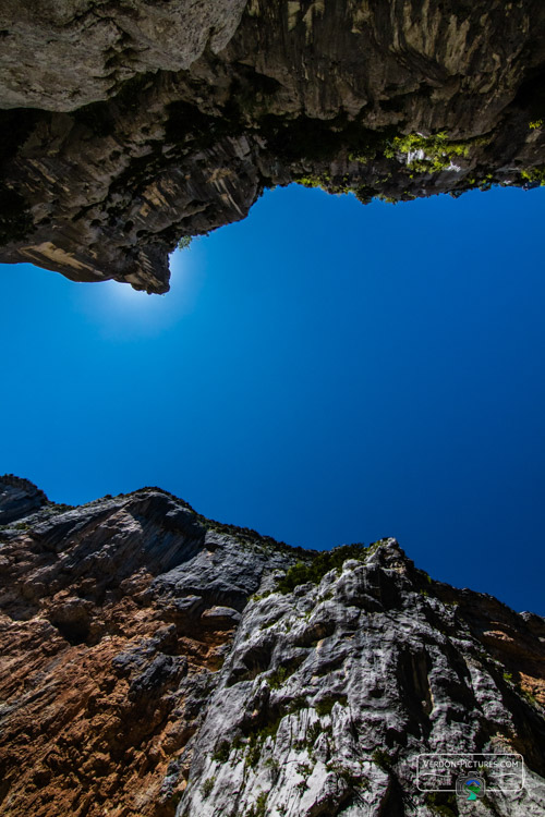 photo fond du canyon du Verdon couloir samson